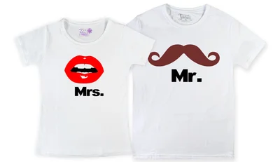 Прикольные футболки: парные - Mrs and Mr